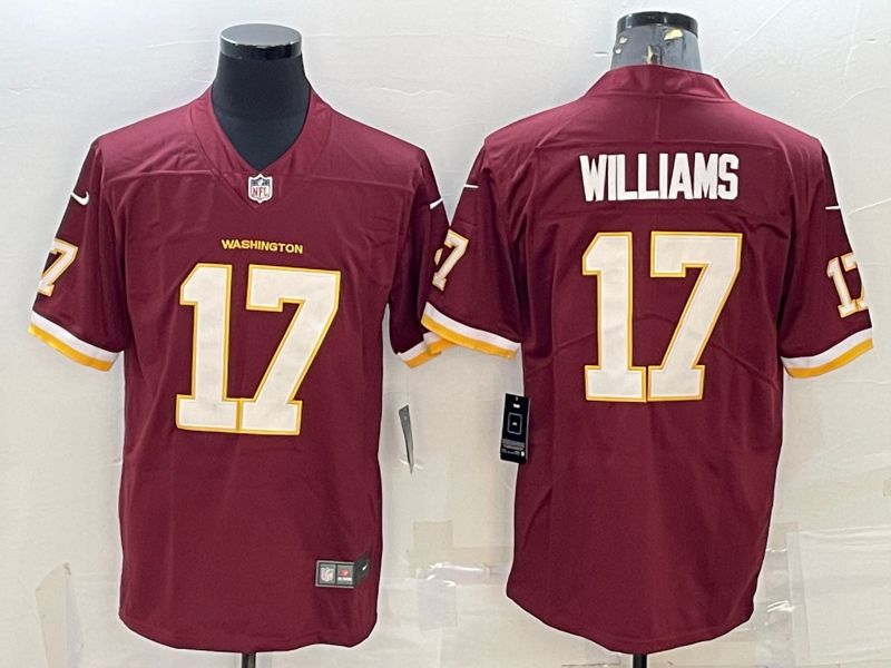 Men Washington Redskins #17 Williams Red New 2022 Nike Limited Vapor Untouchable NFL Jersey->buffalo bills->NFL Jersey